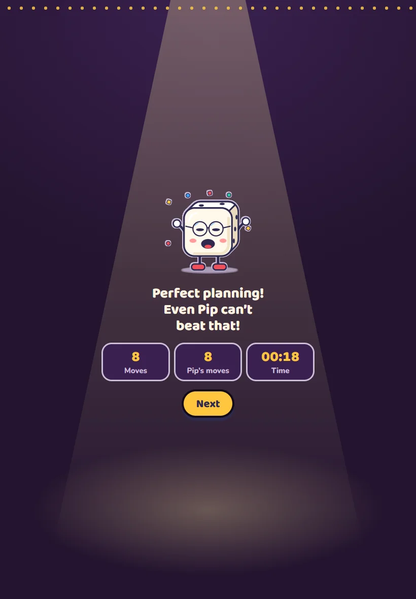 All Brain No Luck — Character-led results · Development build