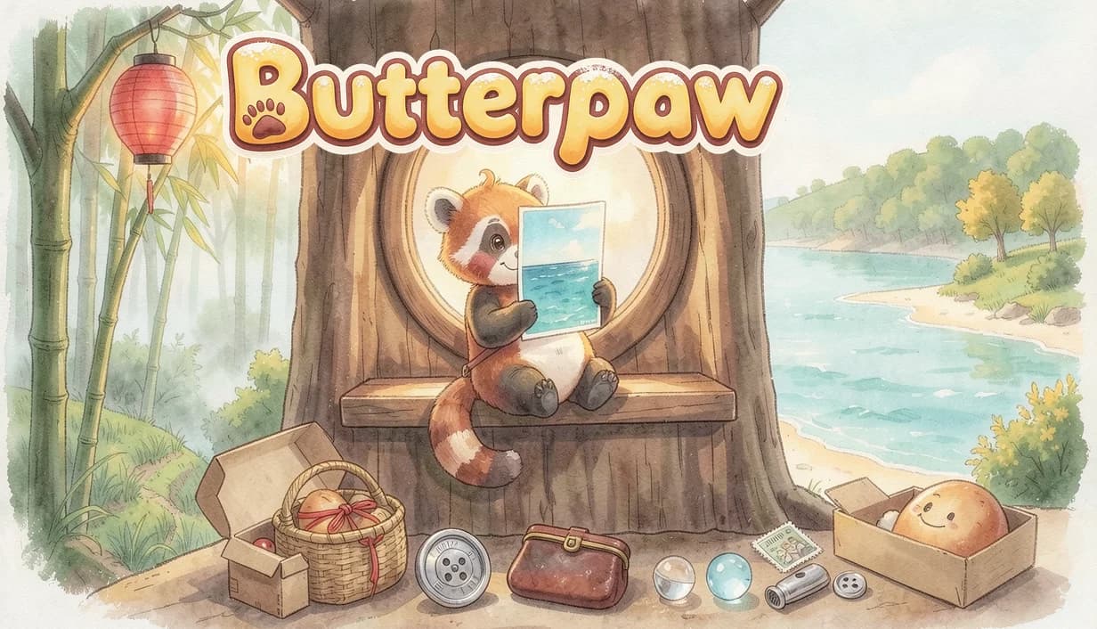 Butterpaw — visual identity · development artwork