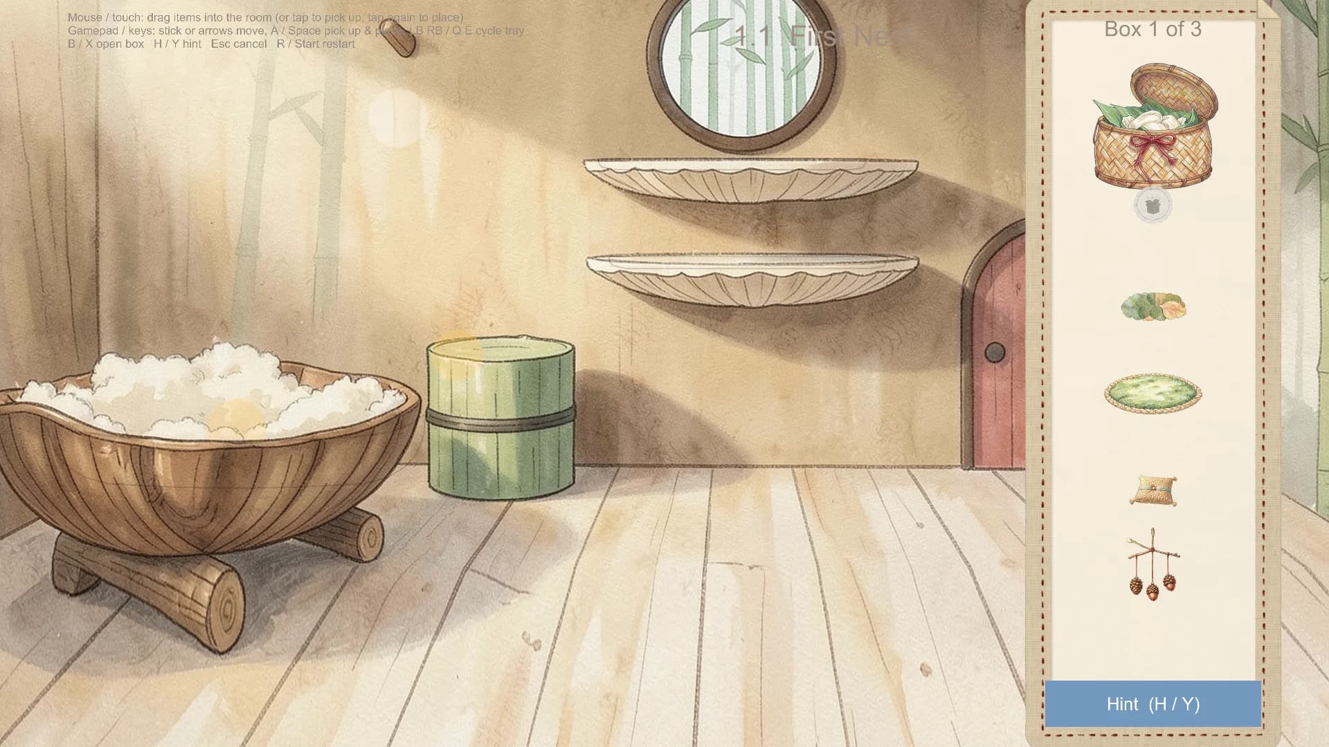 Butterpaw — Unpacking and item tray · Early prototype