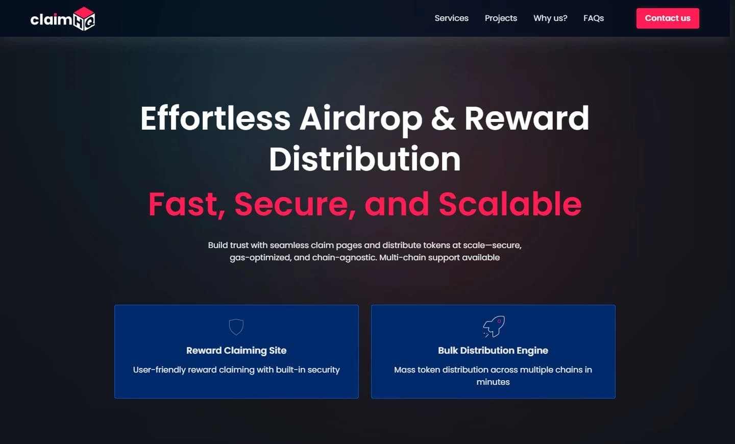ClaimHQ — original frontend, rendered locally