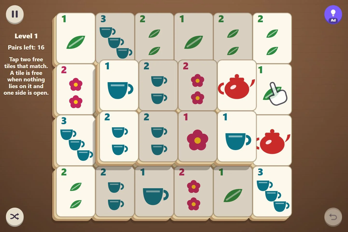 Browser game collection — Teahouse Tiles: mahjong solitaire · Development build