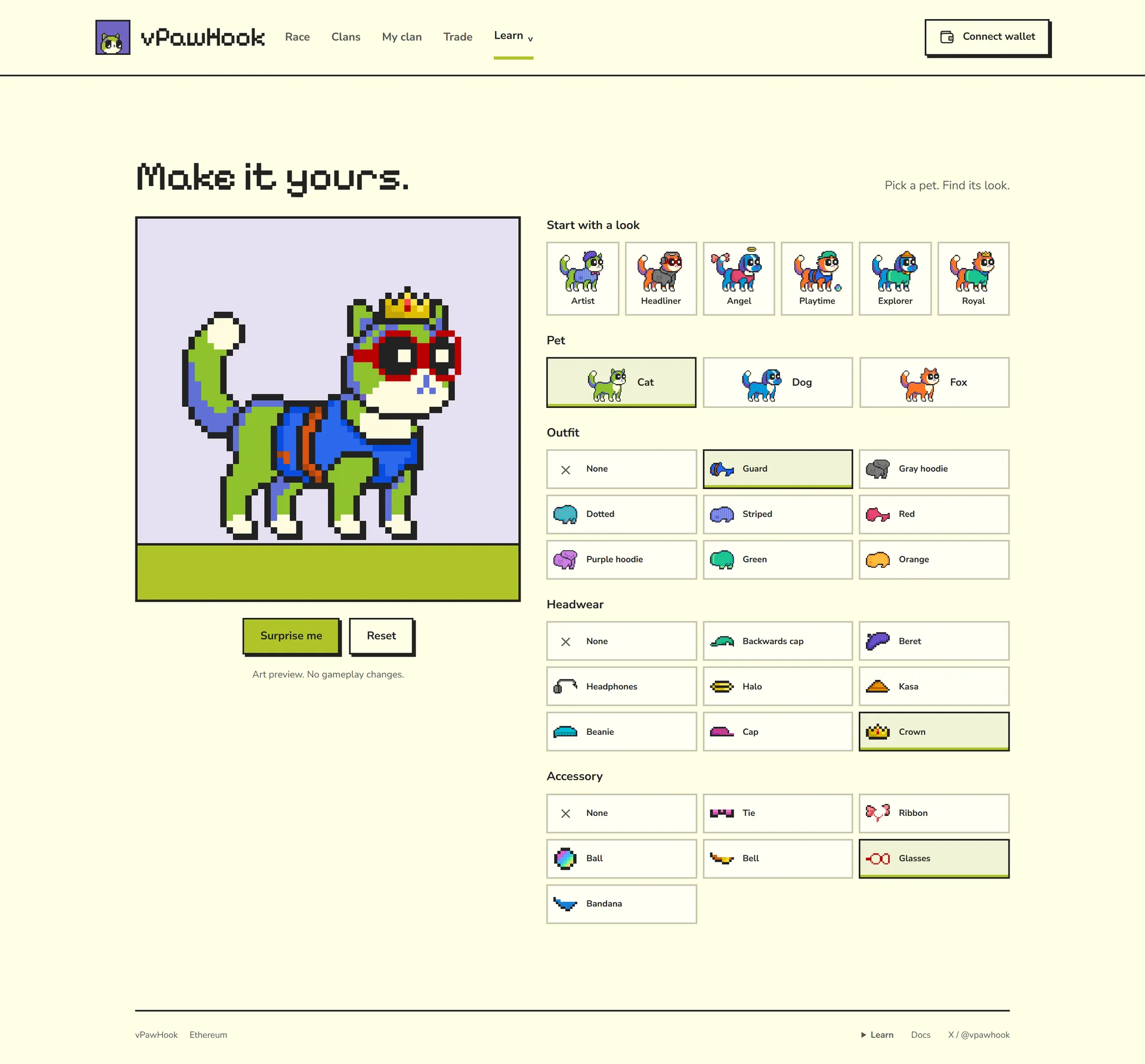 vPawHook — Pet wardrobe · Art preview